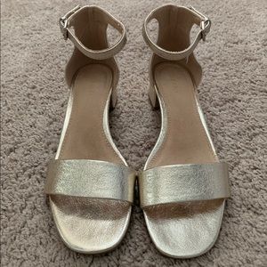 Old Navy Gold Block Heel Sandal